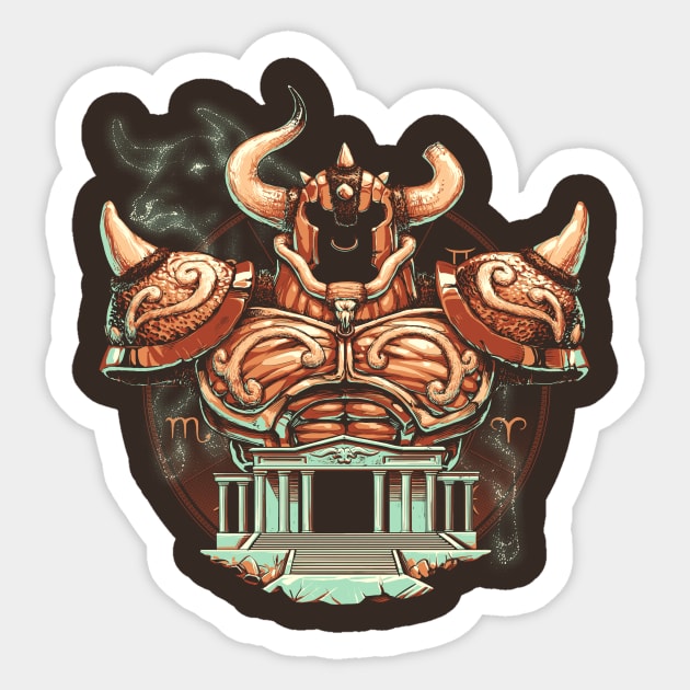 Taurus Sticker by Rodrigo_Gafa